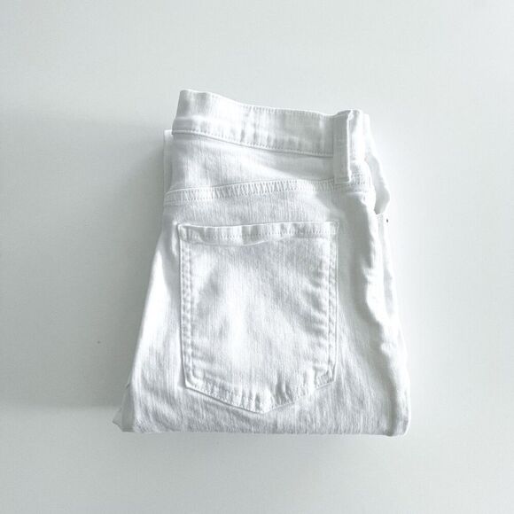 Banana Republic Womens Denim Cropped Bootcut Jeans White Size 8 - Picture 12 of 12